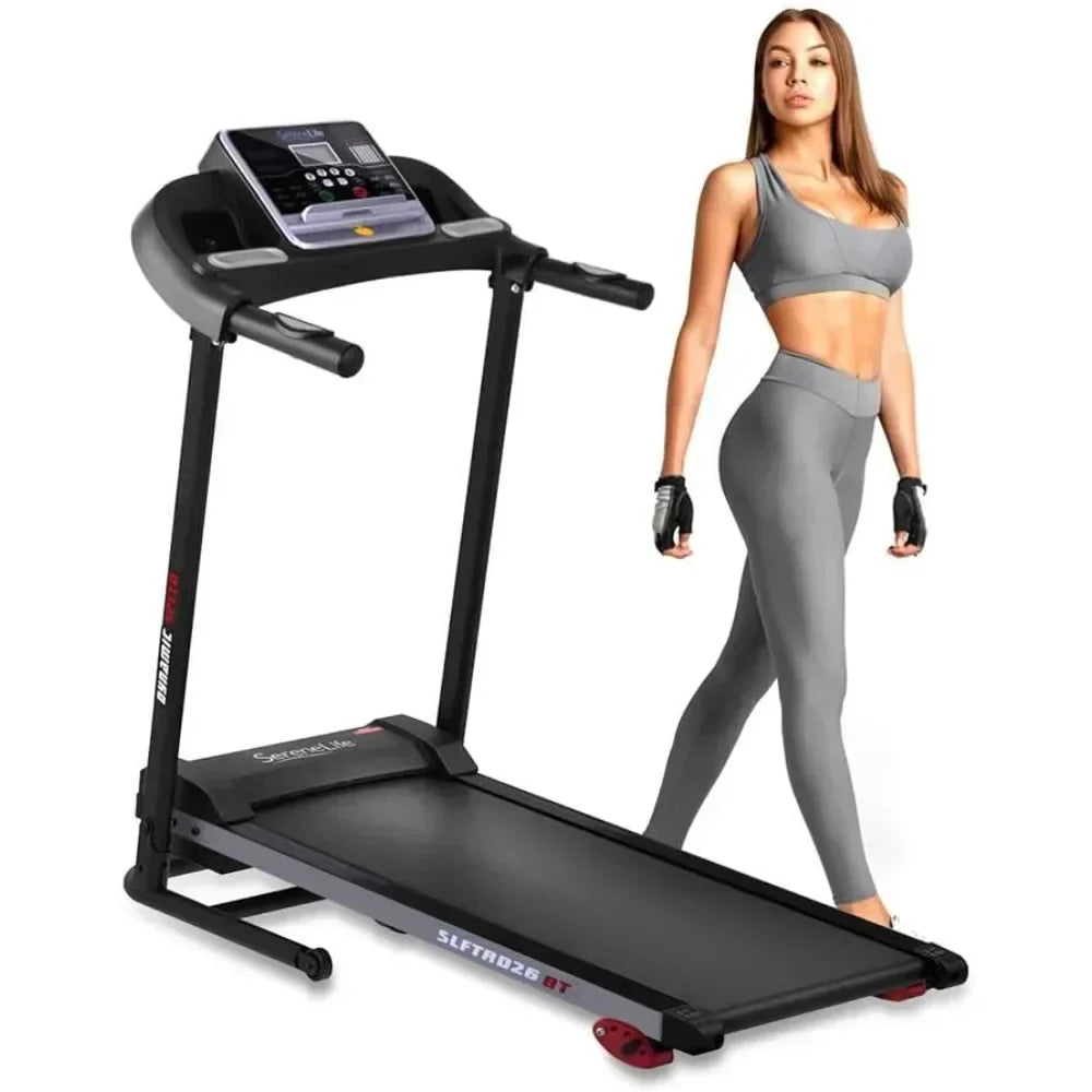 Folding Electric Treadmill with LCD Display & Bluetooth